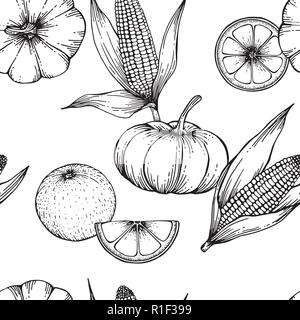 Modello di Natale sfondo senza giunture. Illustrazione Vettoriale