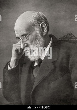 Santiago Ramón y Cajal, 1852 - 1934. Neuroscienziato spagnolo e il patologo. Dopo una fotografia da José Luis López Demaría (1870 - 1936). Da La Esfera, pubblicato nel 1921. Foto Stock