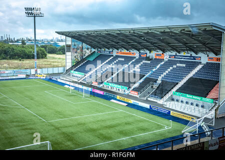 FALKIRK, Scozia - 10 settembre 2017: Falkirk Stadium, Scotland, Regno Unito. Foto Stock