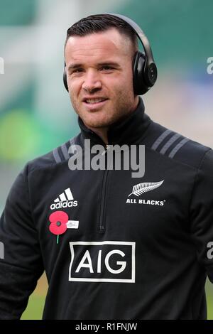 Ryan Crotty Nuova Zelanda Ru Inghilterra V Nuova Zelanda, Autunno intenzionali Twickenham, Londra, Inghilterra 10 novembre 2018 Credit: Allstar Picture Library/Alamy Live News Foto Stock