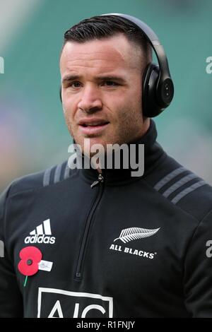 Ryan Crotty Nuova Zelanda Ru Inghilterra V Nuova Zelanda, Autunno intenzionali Twickenham, Londra, Inghilterra 10 novembre 2018 Credit: Allstar Picture Library/Alamy Live News Foto Stock