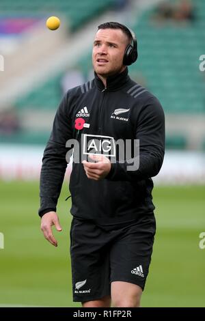 Ryan Crotty Nuova Zelanda Ru Inghilterra V Nuova Zelanda, Autunno intenzionali Twickenham, Londra, Inghilterra 10 novembre 2018 Credit: Allstar Picture Library/Alamy Live News Foto Stock