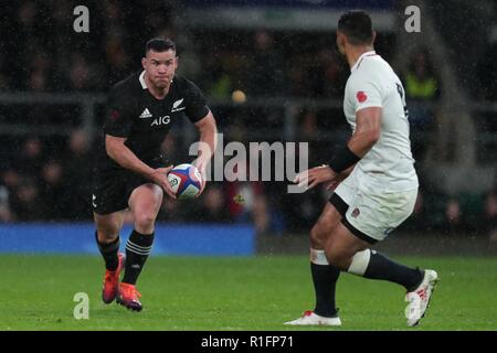 Ryan Crotty Nuova Zelanda Ru Inghilterra V Nuova Zelanda, Autunno intenzionali Twickenham, Londra, Inghilterra 10 novembre 2018 Credit: Allstar Picture Library/Alamy Live News Foto Stock