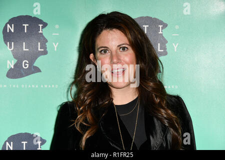 Londra, Regno Unito. 12 Novembre, 2018. Monica Lewinsky partecipare al Premio Diana anti-bullismo week a Alexandra Palace il 12 novembre 2018, Londra, Regno Unito. Credito: Picture Capital/Alamy Live News Foto Stock