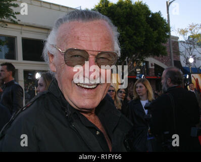 Los Angeles, California, USA. 29 apr 2002. Spiderman creatore Stan Lee al 'Spiderman' premiere. Credito: Robert Millard/ZUMAPRESS.com/Alamy Live News Foto Stock