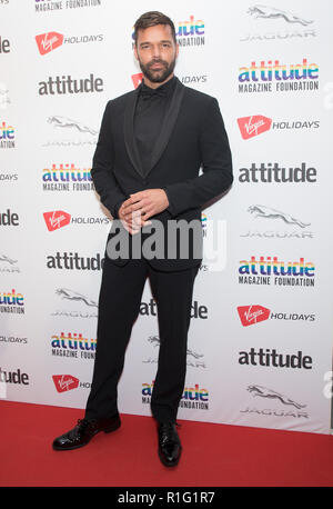 L'atteggiamento Awards 2018 - Arrivi con: Ricky Martin dove: Londra, Regno Unito quando: 11 Ott 2018 Credit: WENN.com Foto Stock