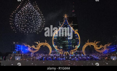 Giornata di prove prima di Grand cerimonia di apertura ICONSIAM, Thailandia:8/11/2018 Foto Stock