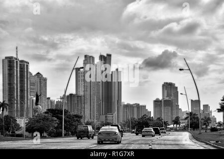 Cinta Costera, Città di Panama, Repubblica di Panama, America Centrale, America Foto Stock