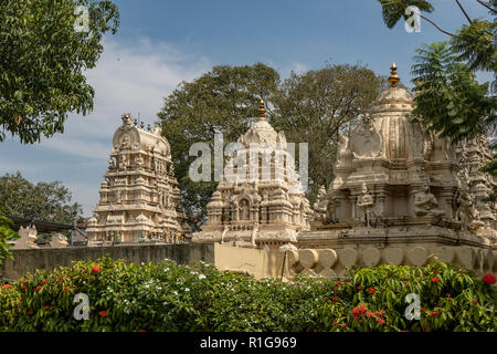 Templi indù a Tipu Palace, Bangalore, Karnataka, India Foto Stock