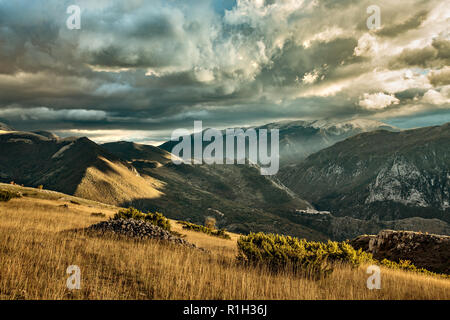 Gole del Sagittario, Appennino. Abruzzo Foto Stock