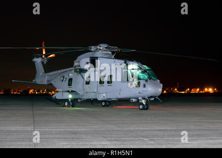 Royal Navy Merlin MK4 Commando elicottero Foto Stock