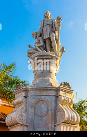 Plaza de La Aduana Centro Historico aera di Cartagena de Indias los Bolivar in Colombia Sud America Foto Stock