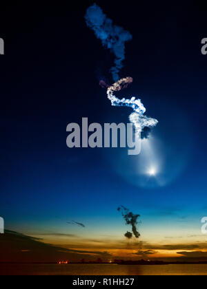 SpaceX lancio a Cape Canaveral in Florida Foto Stock