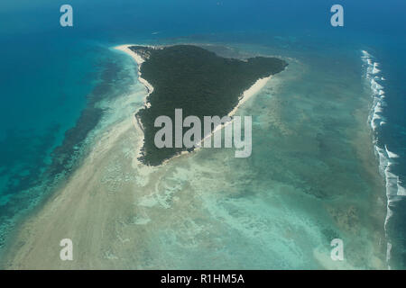 Volare su un isola accanto a Zanzibar Foto Stock