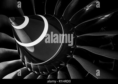 Rolls-Royce motore jet in un El Al Boeing Dreamliner 787-9 Foto Stock