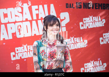 Roma, Italia. Xii Nov, 2018. Attrice italiana Ilenia Pastorelli Photocall del film italiano " Cosa fare a Capodanno?' a Palazzo Dama a Roma Credito: Matteo Nardone/Pacific Press/Alamy Live News Foto Stock