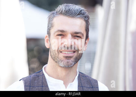 Roma, Italia. Xii Nov, 2018. Attore italiano Luca Argentero Photocall del film italiano " Cosa fare a Capodanno?' a Palazzo Dama a Roma Credito: Matteo Nardone/Pacific Press/Alamy Live News Foto Stock