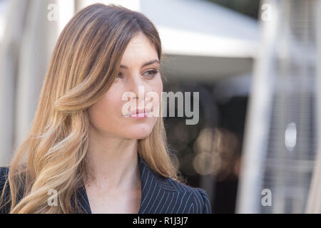 Roma, Italia. Xii Nov, 2018. Attrice italiana Vittoria Puccini Photocall del film italiano " Cosa fare a Capodanno?' a Palazzo Dama a Roma Credito: Matteo Nardone/Pacific Press/Alamy Live News Foto Stock