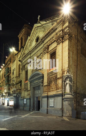 Chiesa di St . Francesco di Assisi a La Valletta. Malta Foto Stock