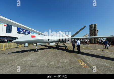 Zhuhai Zhuhai, Cina. Xiii Nov, 2018. Zhuhai CINA-CH-5 Drone può essere visto a Zhuhai Airshow 2018 di Zhuhai, Cina del sud della provincia di Guangdong. Credito: SIPA Asia/ZUMA filo/Alamy Live News Foto Stock