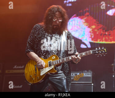 MIRAMAR FL - novembre 11: Ace Frehley esegue durante il Rock Fest 80s al Miramar Parco Regionale anfiteatro su Novembre 11, 2018 a Miramar, Florida. Credito: mpi04/MediaPunch Foto Stock