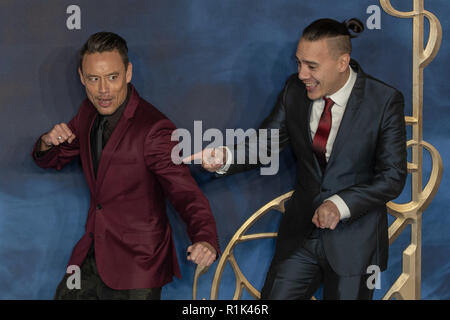 Londra, 13 Nov 2018. Simon Wan assiste la premiere del film "bestie fantastica: i crimini di Grindelwald' nel quadrato di Leicester il 13 novembre 2018 in Inghilterra.© Jason Richardson / Alamy Live News Foto Stock