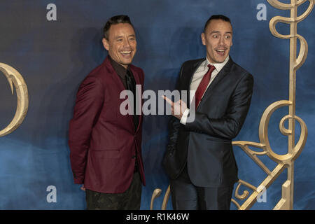 Londra, 13 Nov 2018. Simon Wan assiste la premiere del film "bestie fantastica: i crimini di Grindelwald' nel quadrato di Leicester il 13 novembre 2018 in Inghilterra.© Jason Richardson / Alamy Live News Foto Stock