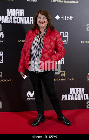 Madrid, Madrid, Spagna. Xiii Nov, 2018. Soledad Mallol assiste al 'Morir para contar' premiere del film durante la premiere di Madrid settimana al Callao luci della città cinema di Madrid. Credito: Legan P. macis/SOPA Immagini/ZUMA filo/Alamy Live News Foto Stock