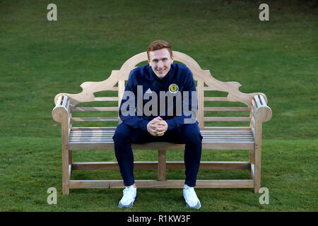 David Bates della Scozia durante una fotocellula a Edimburgo. PREMERE ASSOCIAZIONE foto. Data immagine: Martedì 13 novembre 2018. Scopri la storia di calcio della Pennsylvania Scotland. Il credito fotografico dovrebbe essere: Jane Barlow/PA Wire. Foto Stock