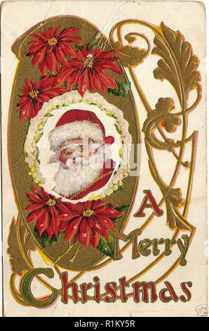 Natale vintage design della scheda Foto Stock