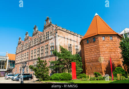 Il Grande Armeria e Torre della paglia in Gdansk, Polonia Foto Stock