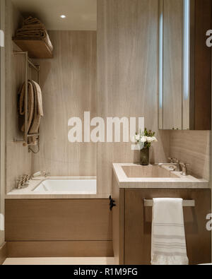 Bagno in legno Foto Stock