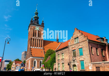 Santa Caterina chiesa in Gdansk, Polonia Foto Stock