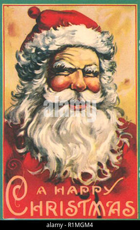 Vintage babbo natale illuatration Foto Stock