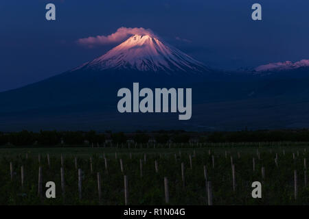 Il monte Ararat di sunrise Foto Stock