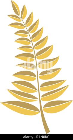 Frumento illustrazione botanica.spica vettore elemento di design. Disegnata a mano piante e rami di alberi con foglie. Illustrazione Vettoriale