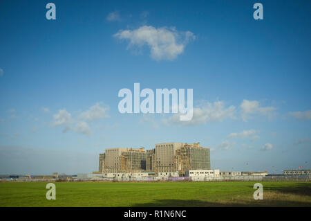 La smantellata Bradwell centrale nucleare, Essex Foto Stock