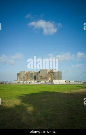 La smantellata Bradwell centrale nucleare, Essex Foto Stock