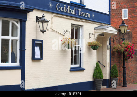 Guildhall Tavern, Old Town Poole, Dorset, England, Regno Unito Foto Stock