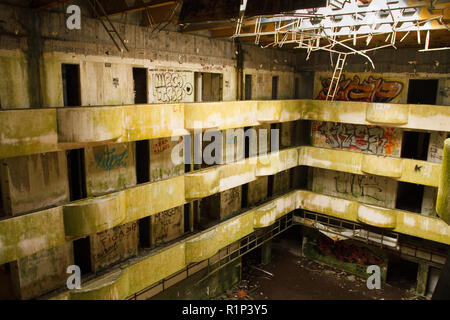 Hotel abbandonato Monte Palace a Sao Miguel island, Azzorre Foto Stock