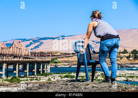 Foto riprese sul fiume Foto Stock