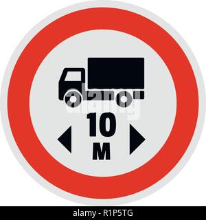 Restrizioni di lunghezza icona. Illustrazione piana di limitazione di lunghezza di icona di vettore per il web. Illustrazione Vettoriale