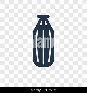 Sacco da boxe icona vettore isolato su sfondo trasparente, sacco da boxe trasparenza concetto del logo Illustrazione Vettoriale