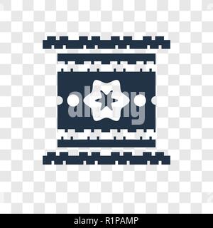 Egitto icona vettore isolato su sfondo trasparente, Egitto trasparenza concetto del logo Illustrazione Vettoriale