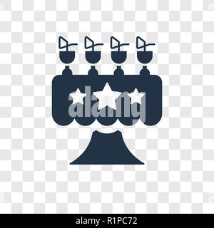 Ristorante icona vettore isolato su sfondo trasparente, ristorante trasparenza concetto del logo Illustrazione Vettoriale