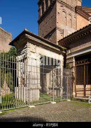 Roma. L'Italia. La Arcus Argentariorum (arcata del Money-Changers / Arco degli Argentari, 204 AD). Foto Stock