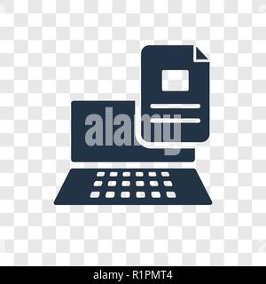 Trasferimento dati icona vettore isolato su sfondo trasparente, trasferimento dati trasparenza concetto del logo Illustrazione Vettoriale