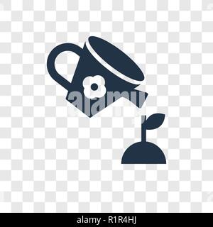 Giardinaggio icona vettore isolato su sfondo trasparente, giardinaggio trasparenza concetto del logo Illustrazione Vettoriale