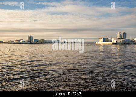 Pass di navigazione S-1 di San Pietroburgo Dam, Russia Foto Stock