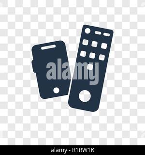Remote icona vettore isolato su sfondo trasparente, Remote trasparenza concetto del logo Illustrazione Vettoriale